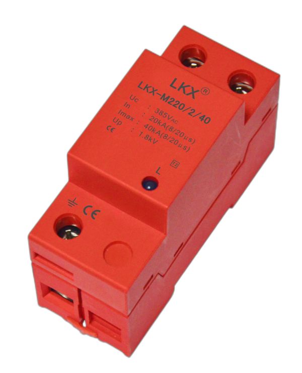 單相電源防雷模塊（18mm、帶燈）(10KA\20KA\40KA60KA\80KA\100KA\120KA...)